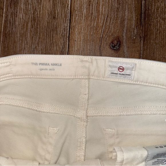 AG The Prima Ankle Jean Cream Slim Low Rise - Picture 6 of 11